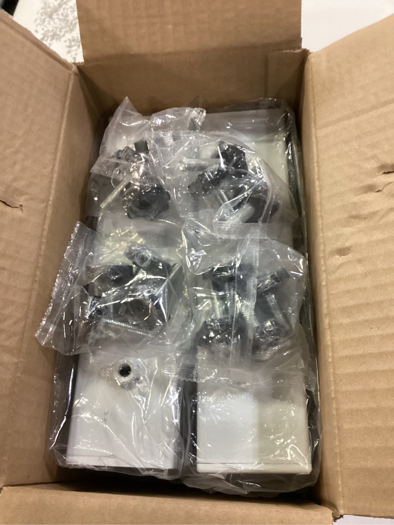 Condition photo showing Good Condition for 4 Pack Carbon Steel Dorm Bed Risers - 2.4" Diameter, Adjust Height 3.2", 5.1" (Fit for Bed Leg 1.5-2.3") 2.4"D(for bed leg 1.5-2.3")-Short