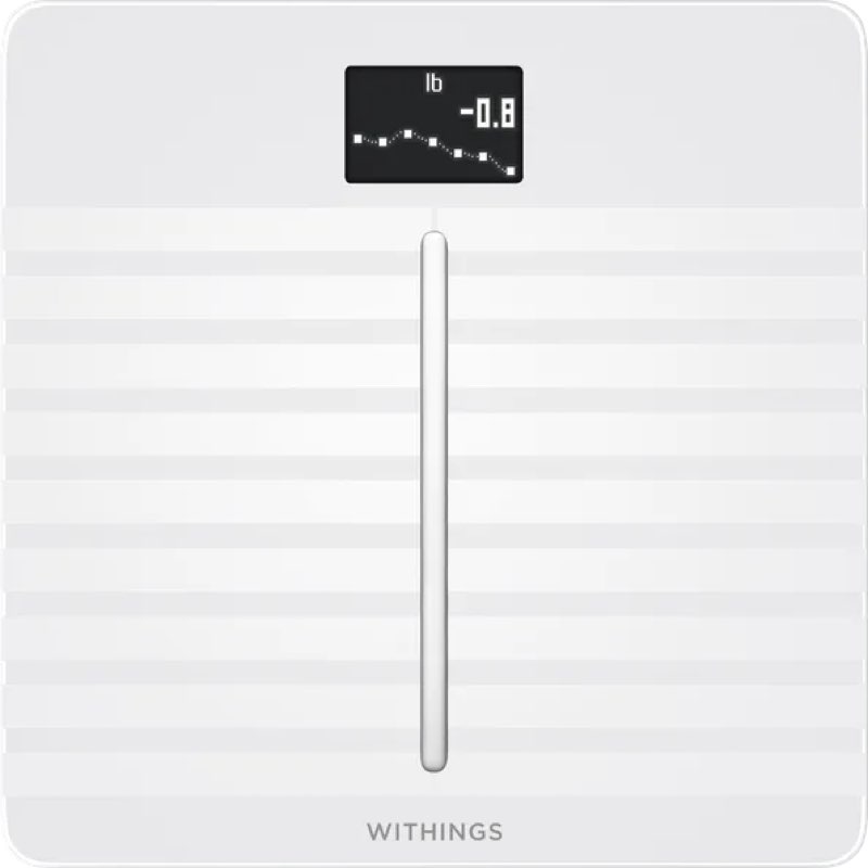withings body scan - smart scale with segmental body composition analysis, weighing scales body weight & vascular age, visceral fat, heart rate, ios/android