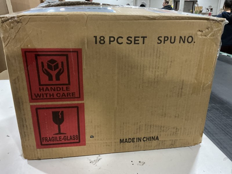 Condition photo showing As Is for AmorArc Ceramic Dinnerware Sets,Handmade Reactive Glaze Stoneware Plates and Bowls Sets,Highly Scrat