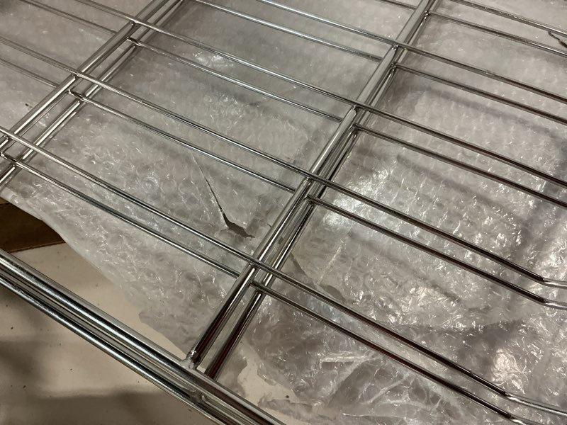 Condition photo showing Good Condition for upgraded 2pcs 304 stainless steels mhl63411403 oven rack compatible with lg range/stove ldg4313st lrel6323s, replace mhl63531403 mhl63411401 mhl63411402 mhl62112101, 24.8 x 16.2 in mhl63411403-2pcs