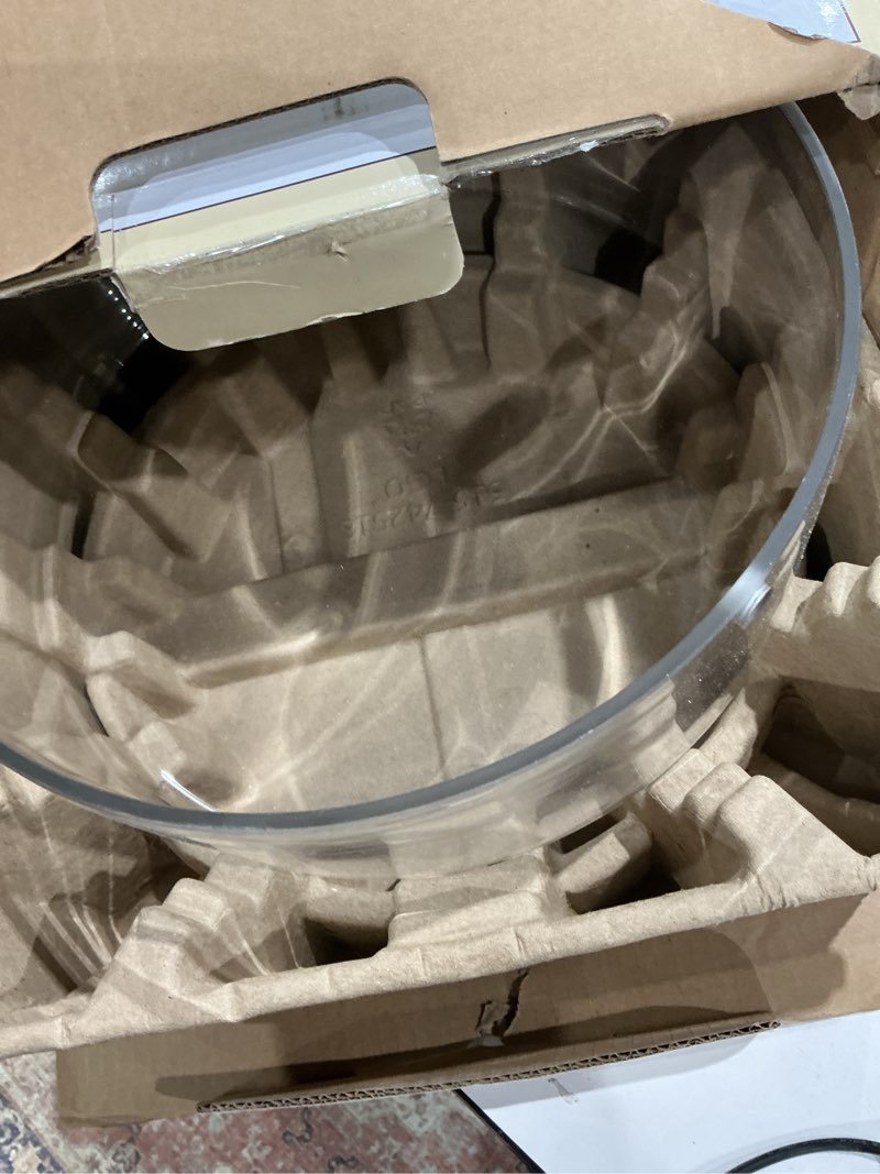 Condition photo showing As Is for allen + roth fenland 1-light 12-in matte black led, flush mount light