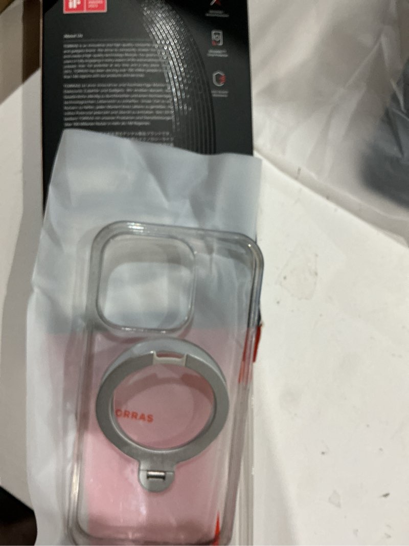 Condition photo showing Good Condition for torras 360 magnetic stand for iphone 16 pro case, ostand 3.0 [fit for magsafe] [4x mil-grade shockproof] rotatable kickstand cover, camera control button, translucent desert titanium, o3 fitness desert titanium for iphone 16 pro