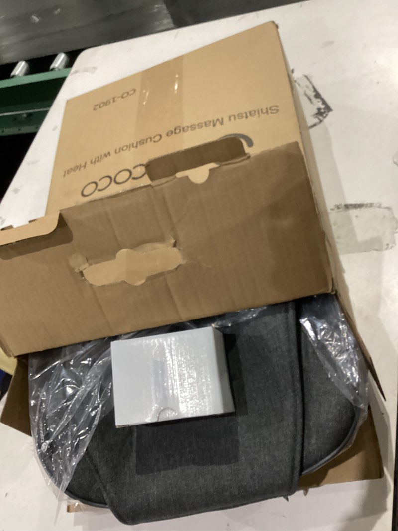 Condition photo showing item condition for BackPlus Shiatsu Massage Pad with Heat – Doubles as Foot and Back Massager – Includes Adjustable Chair Strap and Car Adaptor