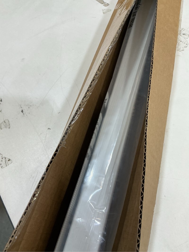 Condition photo showing New/Like New for lazblinds cordless cellular shades, no tools no drill blackout honeycomb shades pleated blinds for windows, 28'' w x 48'' h, silver white blackout-silver white 28'' w × 48'' h