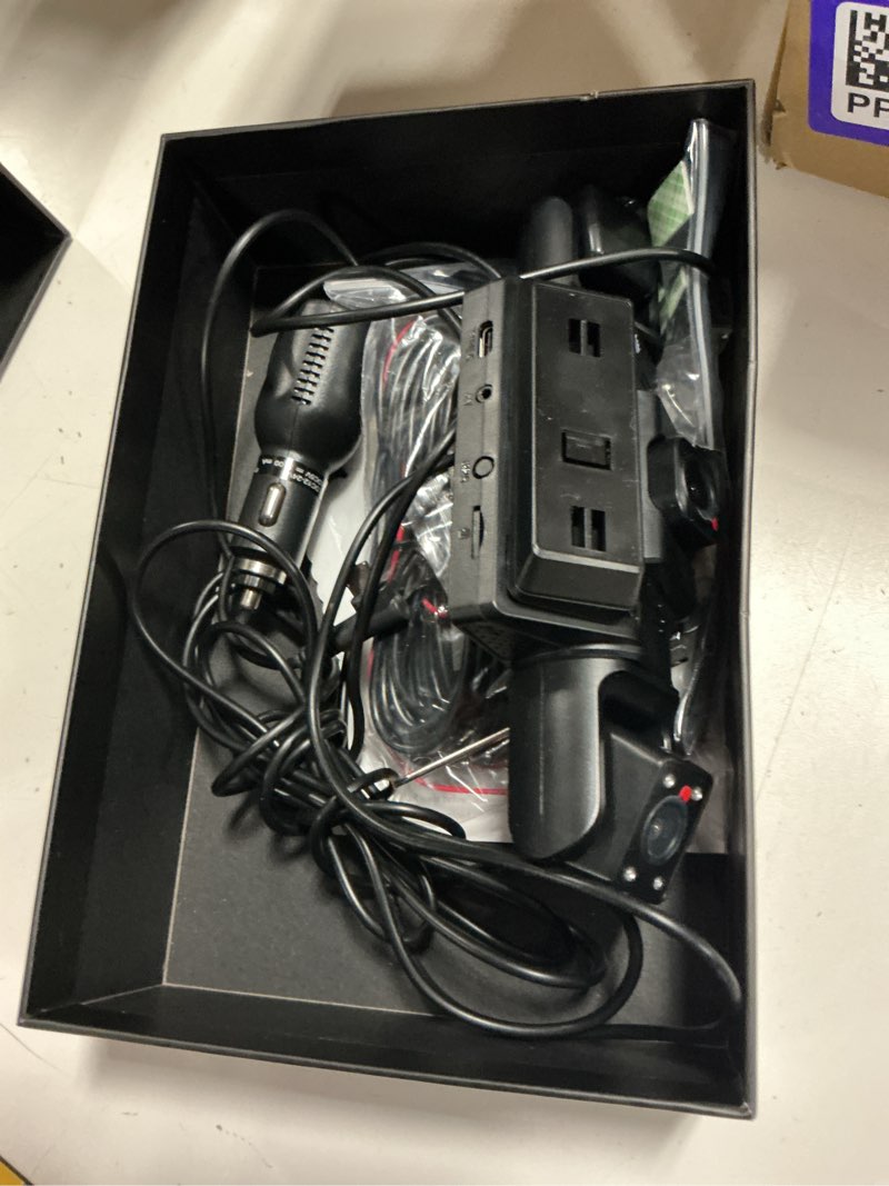 Condition photo showing Good Condition for dash cam 360° view 4 channel car camera, front rear left right 4 way recording, gps wifi app control, g-sensor 24h parking mode, ir night vision wdr wide angle, free tf card included