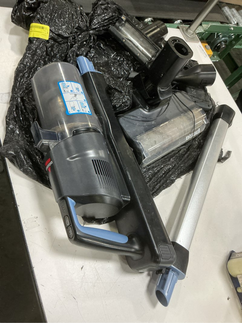 Condition photo showing As Is for bissell 4354 powerclean furguard cordless stick vacuum cleaner 25.2v