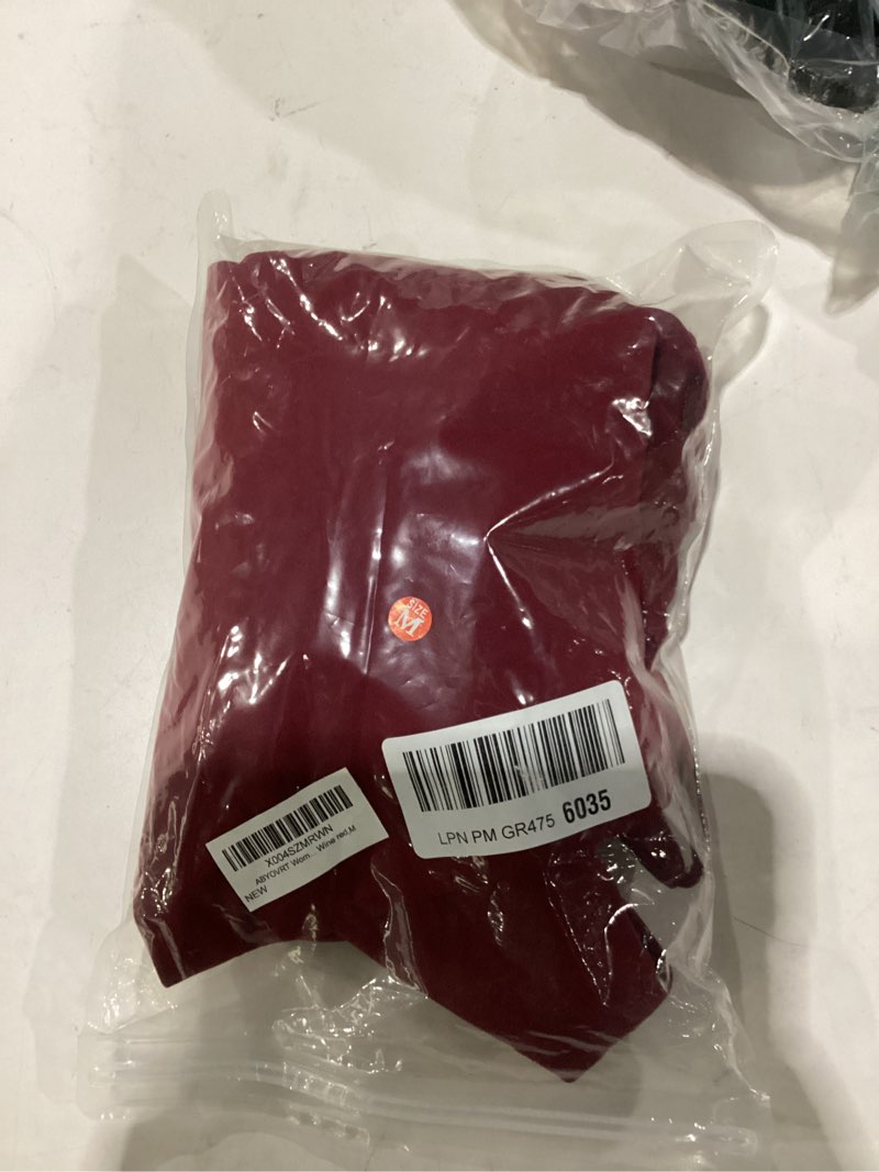 Condition photo showing Good Condition for abyovrt women formal dresses sleeveless bodycon ruched high slit sexy maxi dress cocktail prom wine red medium