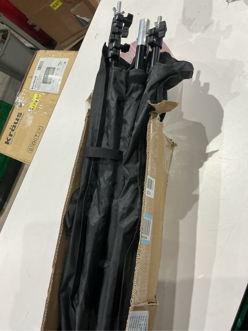 Condition photo showing New/Like New for photo backdrop stand, 10x9ft(wxh) adjustable photography backdrop stand, aluminum alloy studio photo background stand support system for party, wedding, photography, advertising display