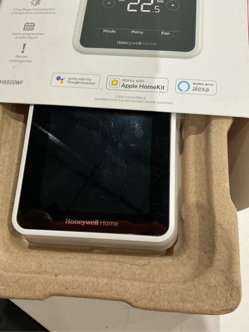 Condition photo showing Good Condition for honeywell home black/white smart thermostat with wi-fi compatibility