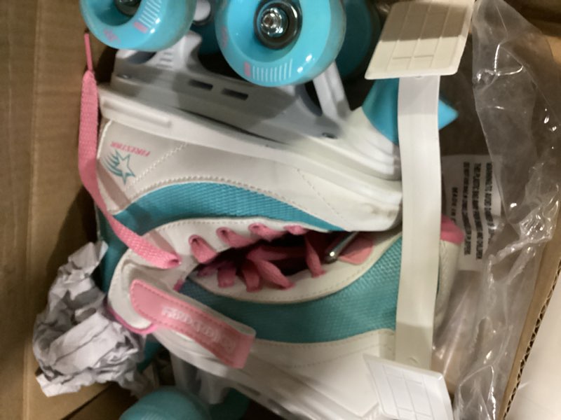 Condition photo showing As Is for Roller Derby Firestar Youth Skates for Girls, Boys, Beginners, Kids Black/Gray Size 12