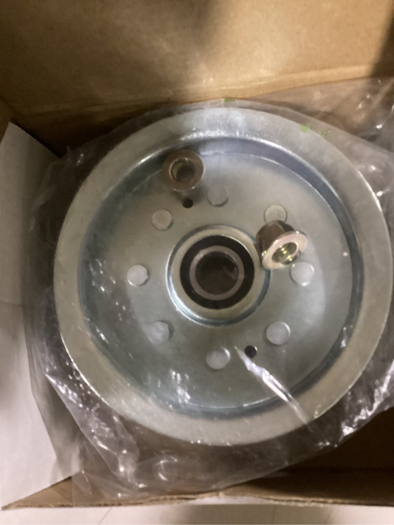 Condition photo showing Good Condition for gy20629 idler pulley replaces auc17621 gy22082 756-05034a pulley | replaces gy20110 for john deere d105 d110 d130 d140 d160 d170 e140 e170 l100 l110 l120 l130 la105 la115 la130 la145 s100 z225 l01 1xgy20629