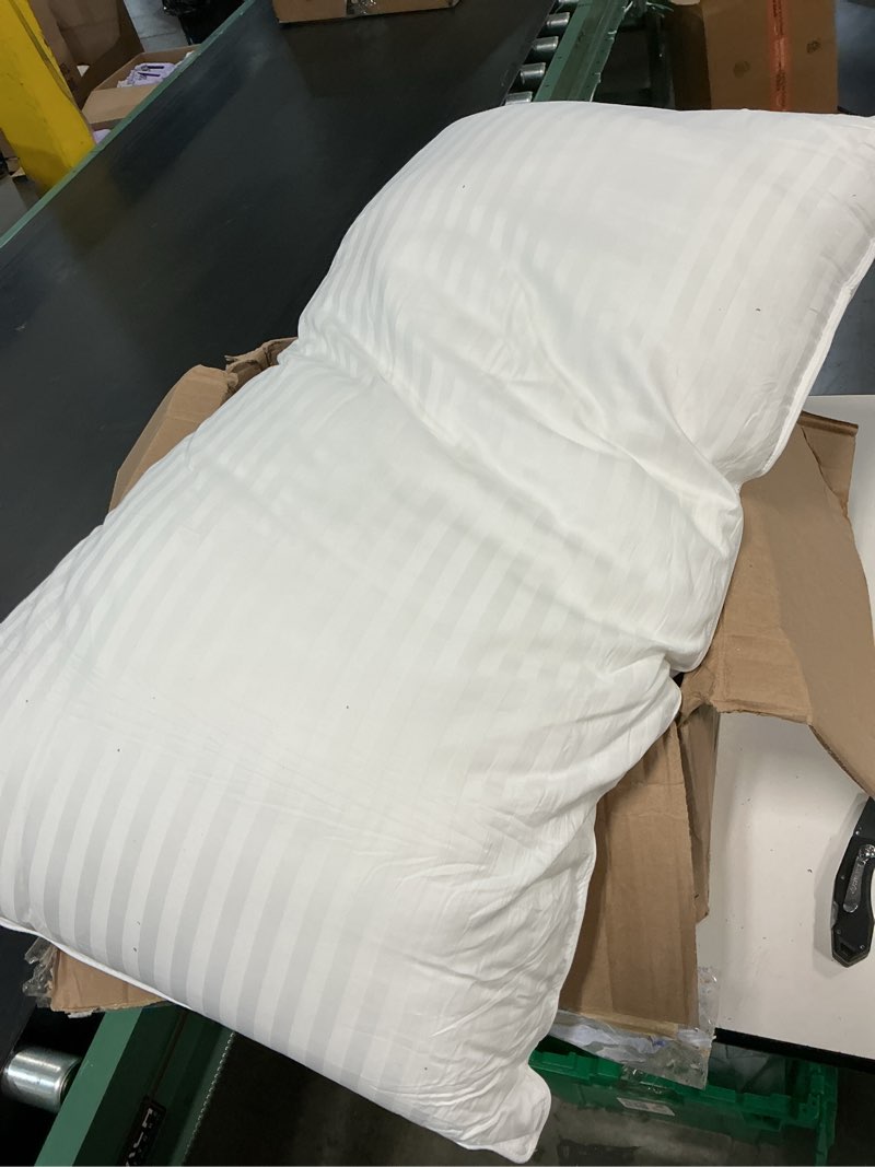 Condition photo showing As Is for beckham hotel collection king size memory foam (adjustable fill) bed pillows set of 2 - cooling shredded foam pillow for back, stomach or side sleepers king (adjustable foam)