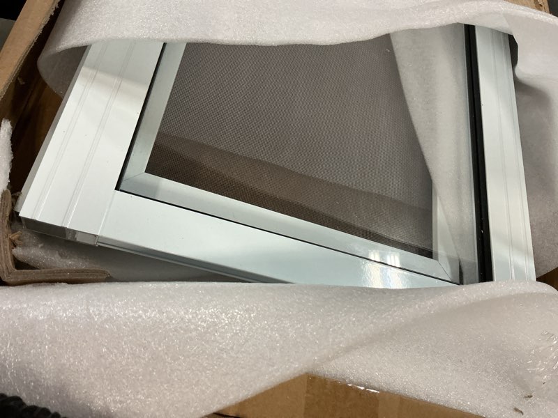 Condition photo showing Good Condition for Large Dog Door for Sliding Glass Door,Openable Pet Door for Sliding Glass Doors?All-Metal Framed & Panel & Lock,Adjustable 75 7/8" to 81" Slider Height -Large 81" Sliding Door Large