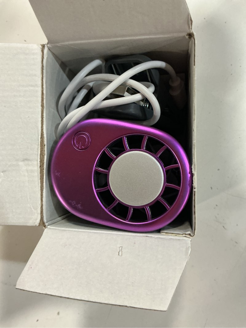Condition photo showing Good Condition for 2026 clip-on car air conditioner fan,neck-style ice compress fan,with led display,360° rotatable, 200 speed settings, rechargeable handheld device,suitable for vehicles,waist,office,outdoor use