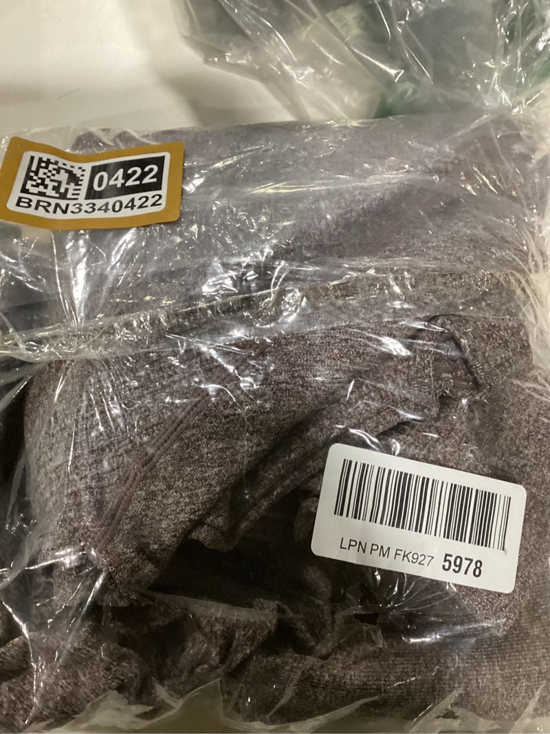 Condition photo showing New/Like New for SUUKSESS Women 2 Piece Workout Sets Hidden Scrunch Hip Lifting Seamless Leggings Long Sleeve Yoga Crop Tops X-Large Brown