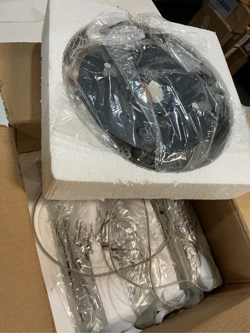 Condition photo showing Good Condition for modern pendant 3 light with adjustable height - brushed nickel & clear glass cylinder island lights, 3000-6000k dimmable kitchen pendant lighting for kitchen island, dining room, bar counter nickel 3 lights