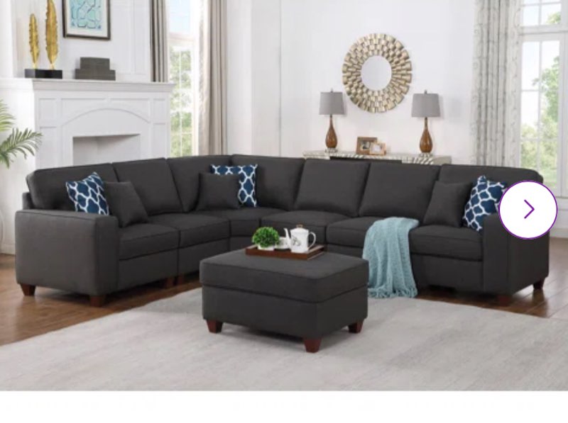 Lecanto Upholstered Sectionals ( incomplete only. 1 box ) 
