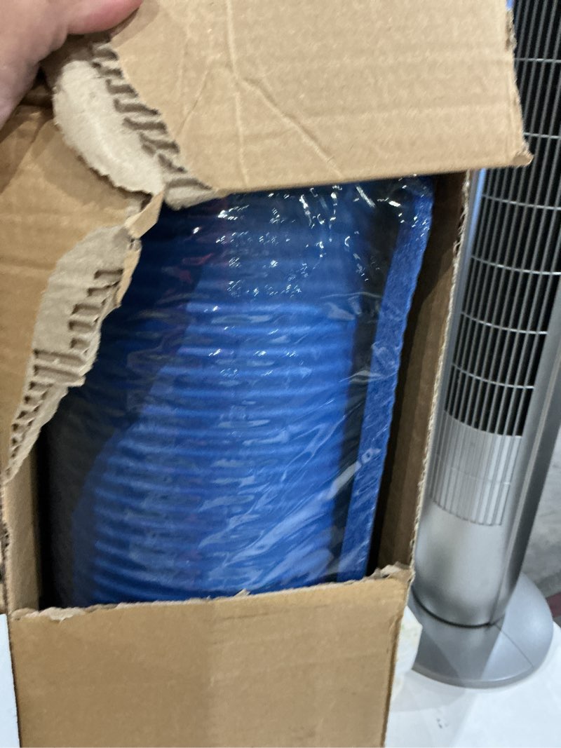 Condition photo showing New/Like New for amazon basics extra thick exercise yoga mat with carrying strap blue 1/2 inch