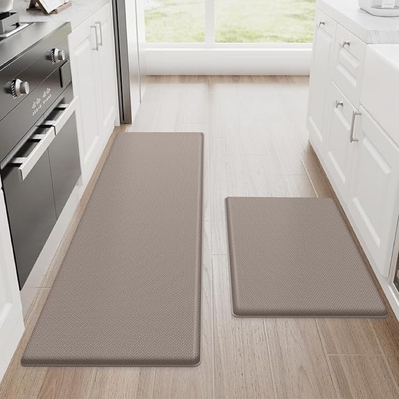 StepRite kitchen mats 2-pack cushioned anti-fatigue floor mats desk mats.Non-Slip waterproof office Rugs