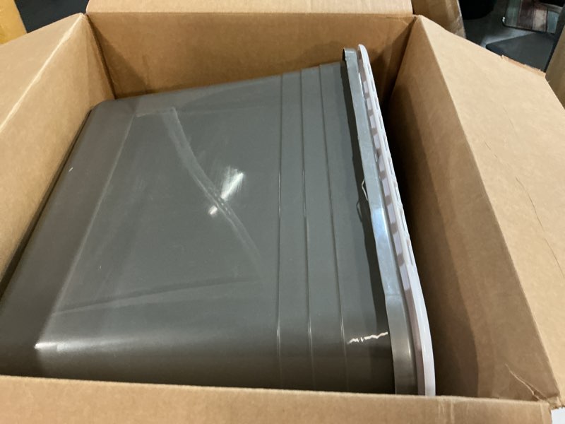 Condition photo showing Good Condition for petmate enclosed cat litter boxes with hinged lid and wide top entry opening, cat litter box enclosure with filter lid, made in usa, scoop not included 1 count (pack of 1) gray