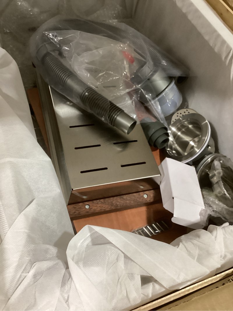 Condition photo showing New/Like New for 30-inch undermount kitchen sink workstation 16 gauge stainless steel under counter single bowl handmade kitchen sinks basin 30x19x10 inch 30"x19"x10"