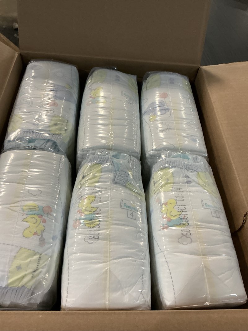 Condition photo showing New/Like New for Pampers Swaddlers Diapers, Size 4 (15-34 lbs), 150 Count, Absorbent, Keeps Baby Dry and Comfortable, Skin Safe Disposable Baby Diaper (Packaging May Vary) Size 4 150