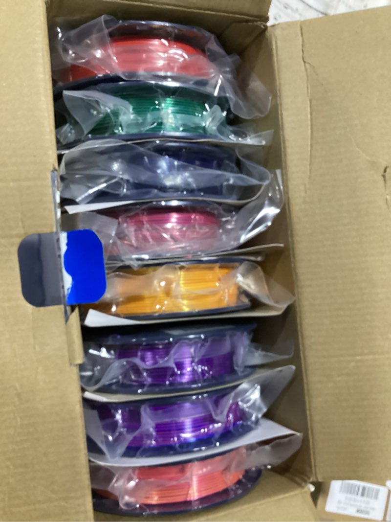 Condition photo showing Good Condition for jayo silk pla filament bundle 1.75mm 11kg, metal-like shiny 3d printer filament, 1.1kg per spool, spool of 10, black, white, light gold, silver, red copper, pink, red, blue, green, orange black+white+light gold+silver+red copper+pink+red+blue+green+orange 11kg