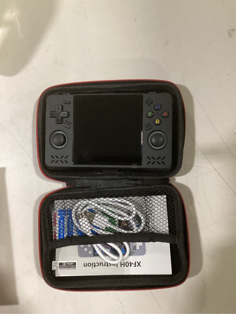 Condition photo showing Good Condition for upgraded xf40h handheld game console, retro gaming console preloaded classic games with multiple emulators, 4.0 inch 4k hd ips screen open source linux system, pocket video gaming (black-128g)
