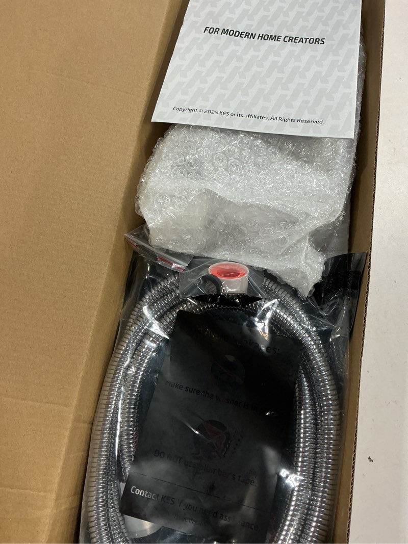 Condition photo showing New/Like New for KES Handheld Shower Head with Adjustable Shower Slide Bar 5 Function Extra Long Hose Polished Finish, F204-PS-C1 Polished Silver