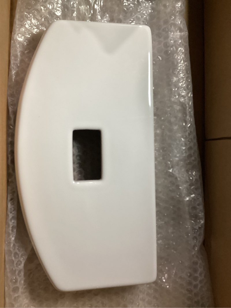 Condition photo showing As Is for american standard 4133a518.020 h2option dual flush tank complete with aquaguard liner, white