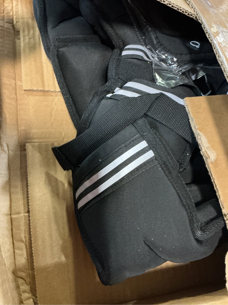 Condition photo showing Good Condition for zelus weighted vest, 6lb/8lb/12lb/16lb/20lb/25lb/30lb weight vest with reflective stripe for workout, strength training, running, fitness, muscle building, weight loss, weightlifting 30lb black