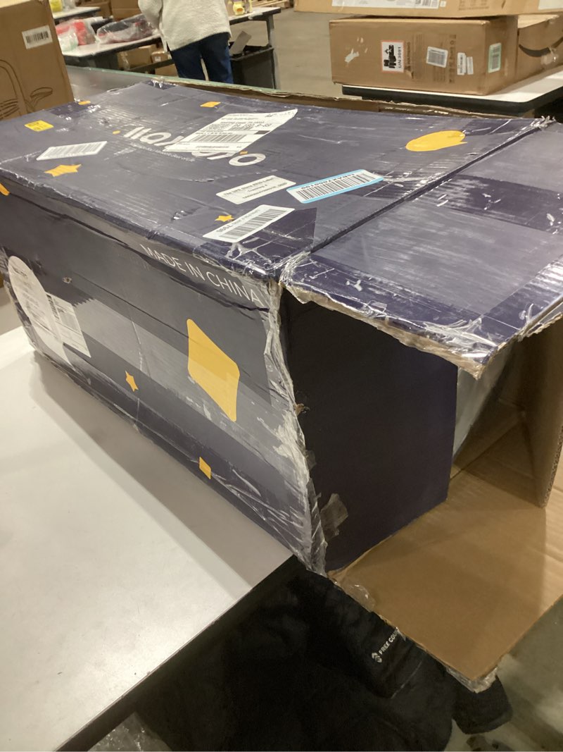 Condition photo showing New/Like New for MAXYOYO Tri-Fold Mattress, 6 Inch Tufted Folding Mattress Full Foam Bed, Foldable Floor Mattress Guest Bed Mattress Topper Portable Camping Sleeping Bed with Corded Fabric, Black, 53"x75"