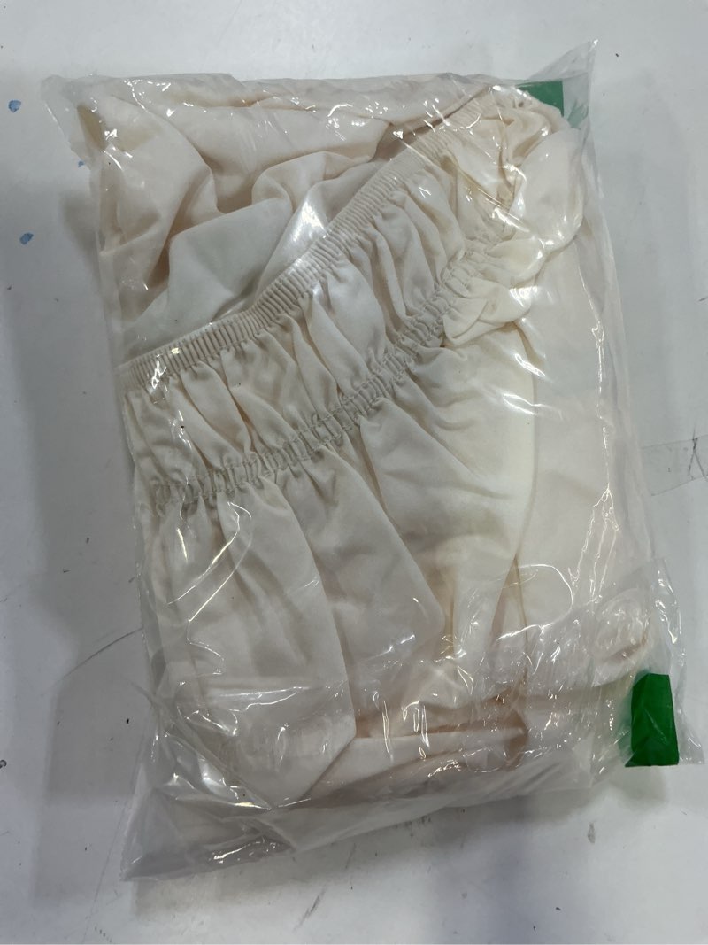 Condition photo showing Good Condition for Wrap Around Dust Ruffle Bed Skirt - Off White - for Queen Size Beds w/ 12 Inch Drop - Easy Fit Elastic Strap - Adjustable Pleated Bedskirt w/Brushed Fabric - Wrinkle Free - Women, Men, Kids & Teens Queen 12" - Drop 08 - Off White