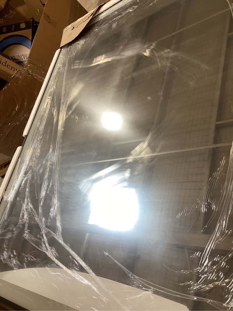 Condition photo showing Good Condition for iskm framed led mirror for bathroom 44"x36", dimmable led bathroom mirror with lights, anti-fog, front and backlit lighted mirror 3-colors, shatterproof, memory function front and backlit with frame 44"l x 36"w
