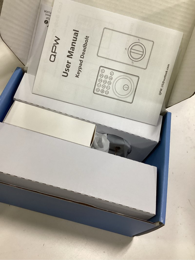 Condition photo showing New/Like New for Keyless Entry Front Door Lock Keypad Deadbolt Matte Black with Latest One-Touch Simplified Program and Advanced Security Auto Lock Easy Installation 2 Spare Key