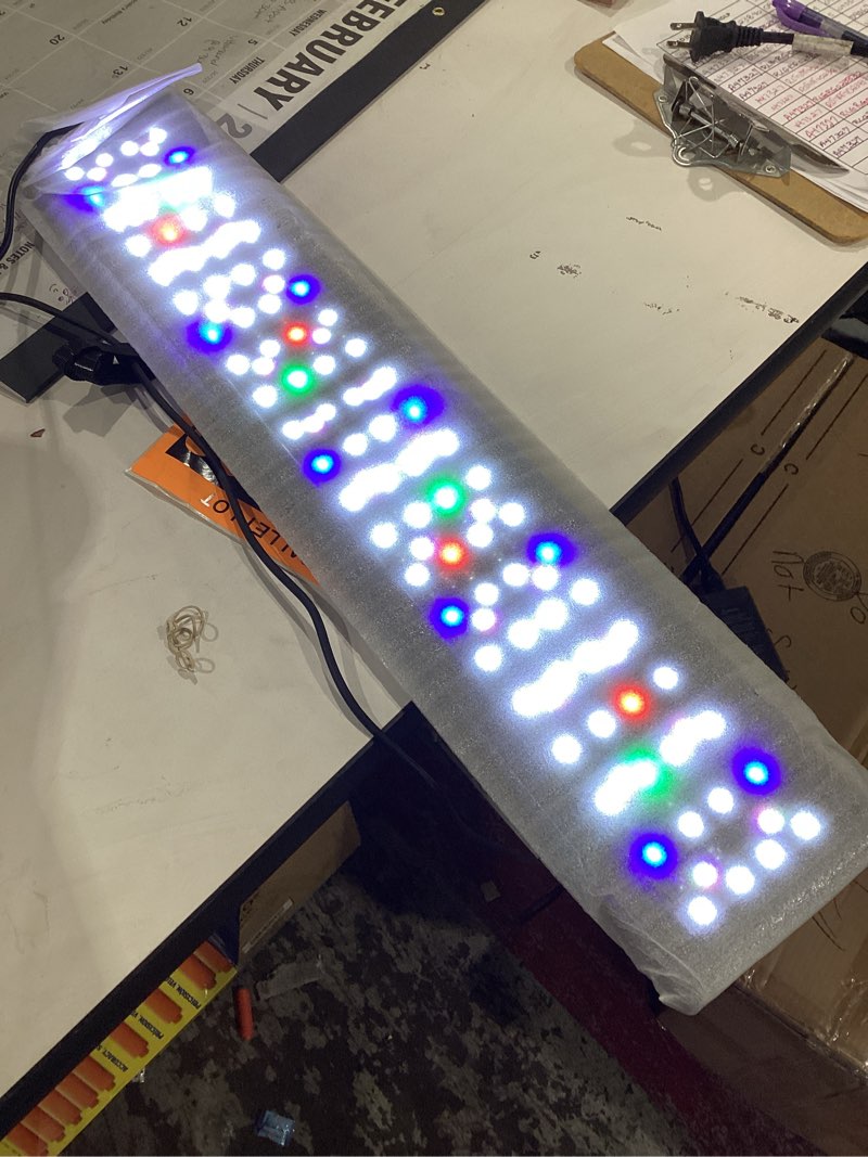 hygger 28W LED Aquarium Light, 24/7 Mode Fish Tank Light with LCD Timer, IP68 Waterproof Full Spectr