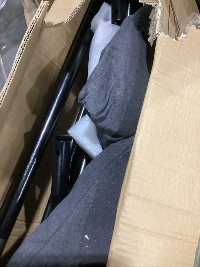 Condition photo showing Good Condition for hammock chair with stand,heavy-duty hammock stand with large indoor swing,max load 500 lbs,hanging chair with stand for indoor outdoor,swing chair with 2 cushions included(dark grey)