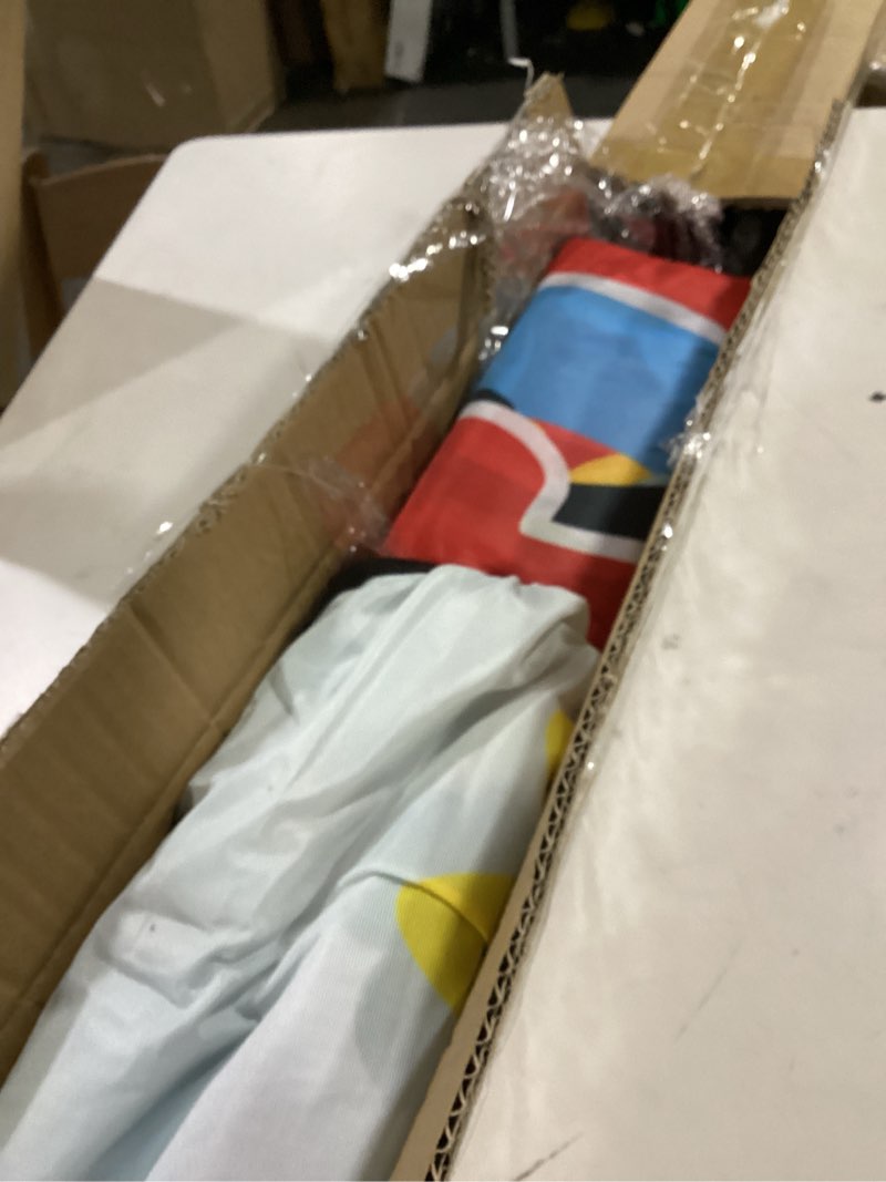 Condition photo showing As Is for 2 pack now enrolling childcare feather flag set childcare swooper flag weatherproof advertising banner enrolling sign 15ft x 2.5ft with flagpoles ground stakes set for business advertising