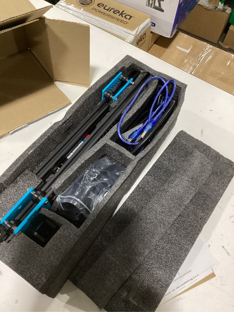Condition photo showing As Is for twotrees tts-55 pro laser engraver 5500mw laser engraving machine,laser cutter,30000mm/min speed,0.08mm laser spot engraver machine for diy,wood,metal,acrylic,glass,stainless steel black, lake blue