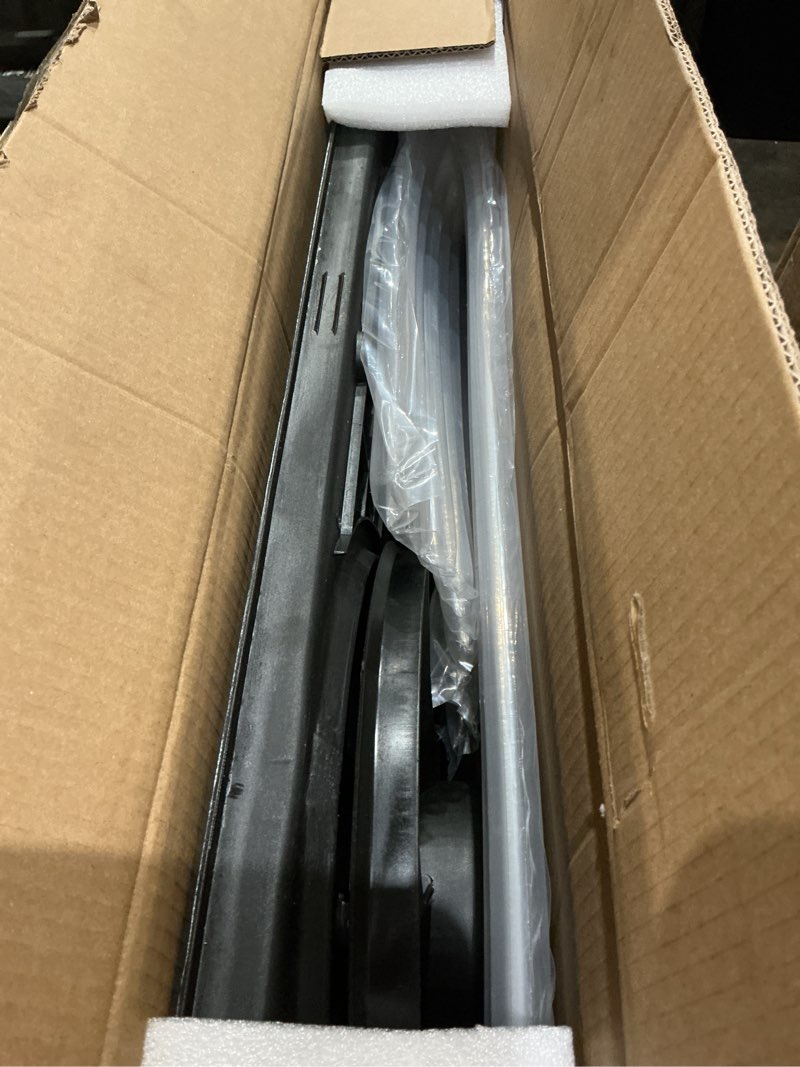 Condition photo showing As Is for 620-843 radiator cooling fan fit for audi a3 2008-2012, for beetle 2012-2019, for jetta 2005-2018, for golf 2010-2014, for rabbit 2006-2009 replacement radiator fan assembly 1k0959455et