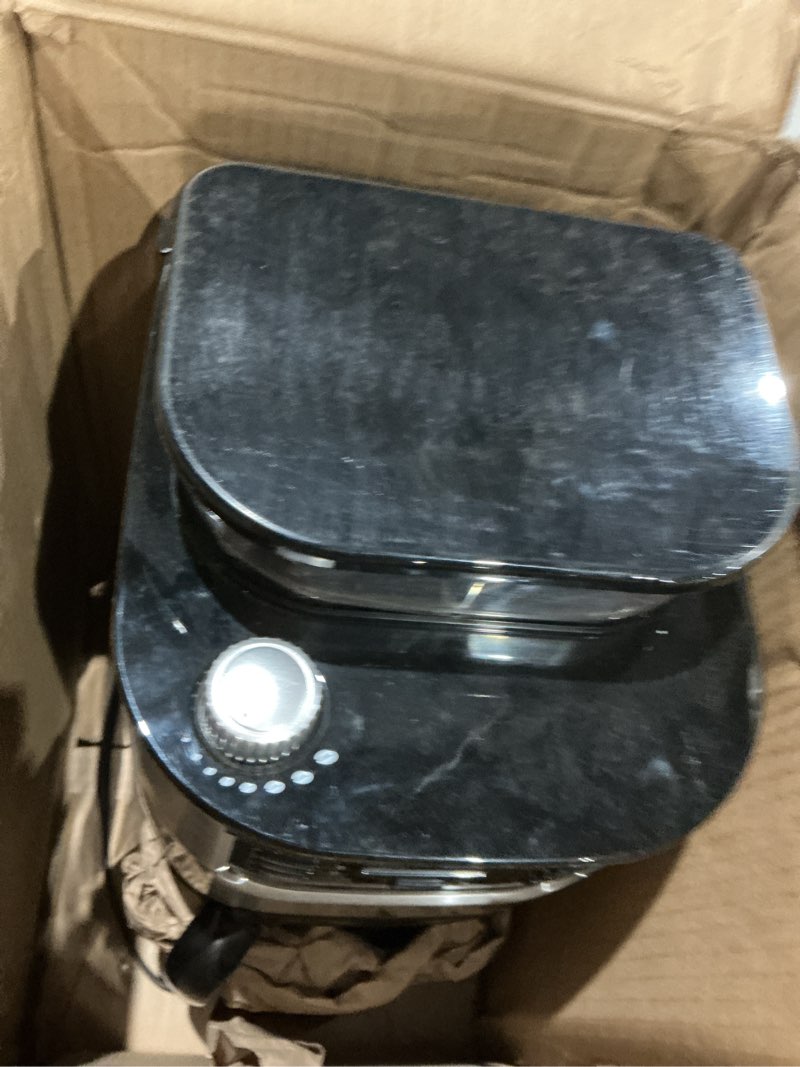 Condition photo showing As Is for black and decker black+decker 12-cup mill and brew coffeemaker, black, cm5000b 12-cup coffee system