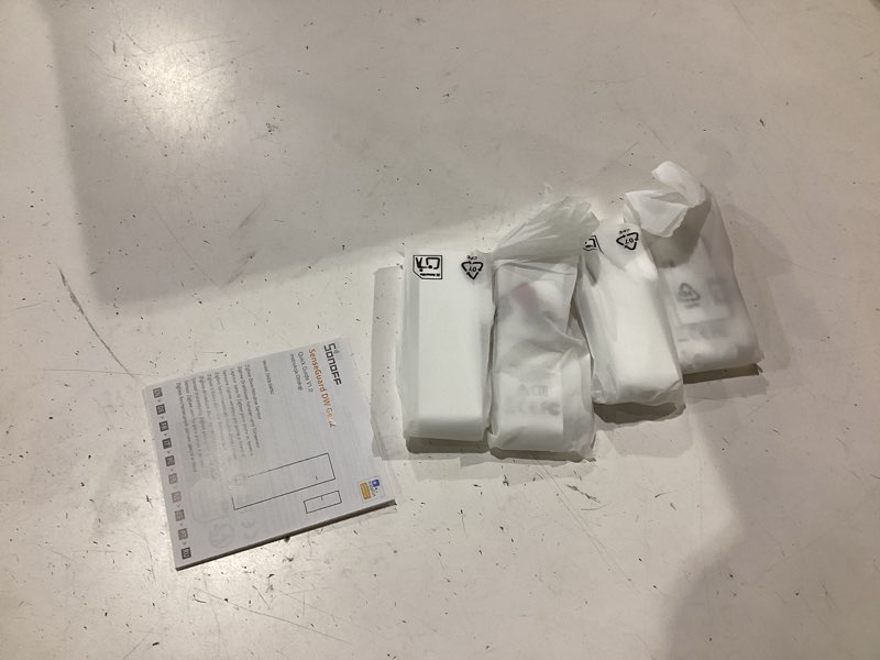 Condition photo showing New/Like New for sonoff senseguard dw gen2 snzb-04pr2 zigbee door window contact sensor, open/close monitoring, tamper proof, phone alert, home security alarm, works with alexa, home assistant & smartthings, 4-pack