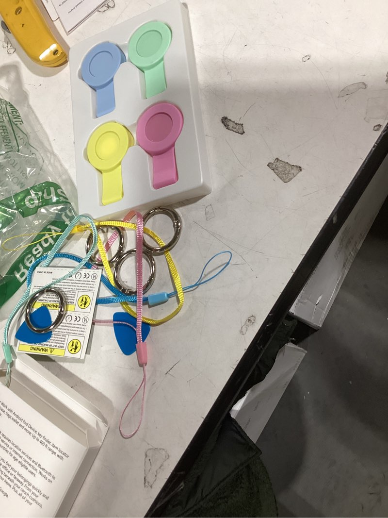 Condition photo showing Good Condition for Air Tags for Android,Air Tags-4 Pack Android,Air Tracker Tags with 4 Case,2 Year Battery Life,Google Find Trackers for Google'S Find Hub App,IP65 Waterproof Luggage Tracker for Key,4 Colour Colour-4