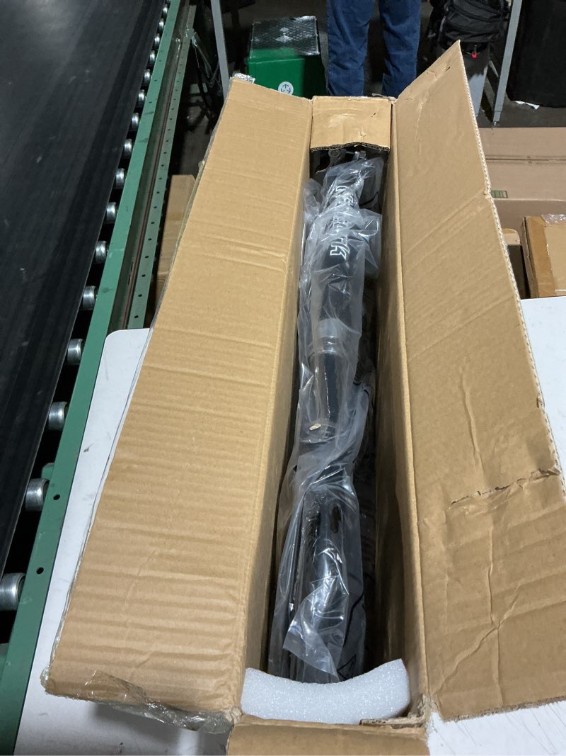 Condition photo showing New/Like New for nattork kick scooter for age 6+ kids teens adults, max load 240 lbs, adjustable height foldable with 8" large wheels, anti-shock suspension navy