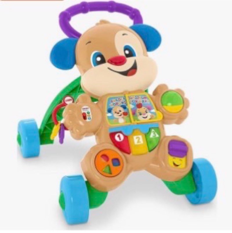 fisher-price baby toy laugh & learn smart stages puppy walker with educational music lights & activi