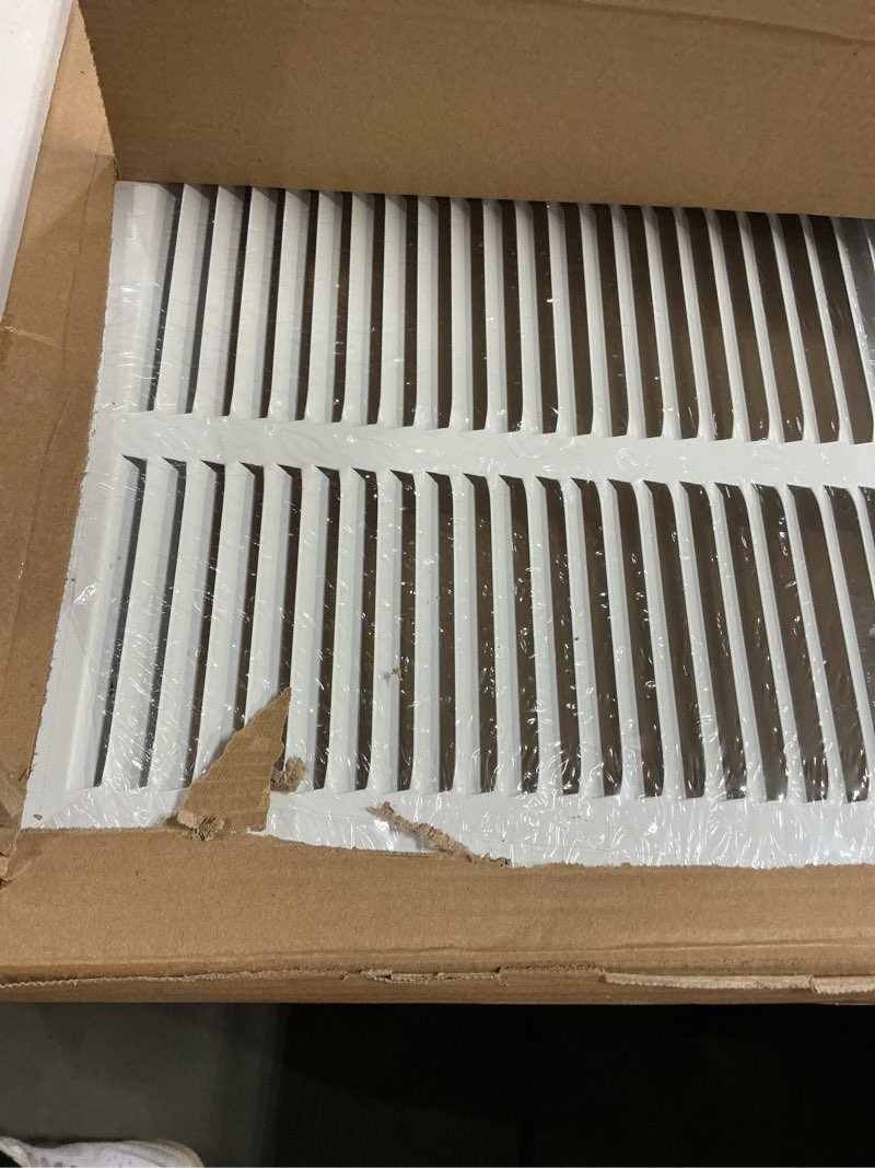 Condition photo showing Good Condition for Return Vent Cover 30 X 12 [Duct Opening Size] Return Air Grill for Wall or Ceiling,Steel Return Air Grill Removable Face/Door for 1 inch Filters (30"W x 12"H [Duct Opening])