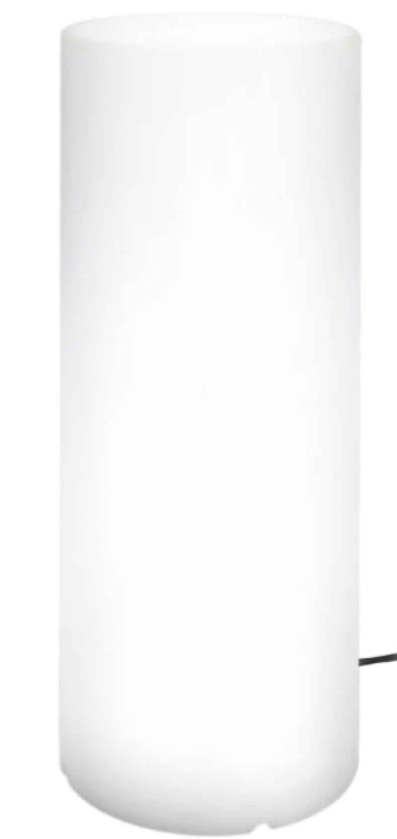 Lola Home Yaiza Cylindrical Floor Lamp White HDPE Plastic Diameter 30 x 75 cm
