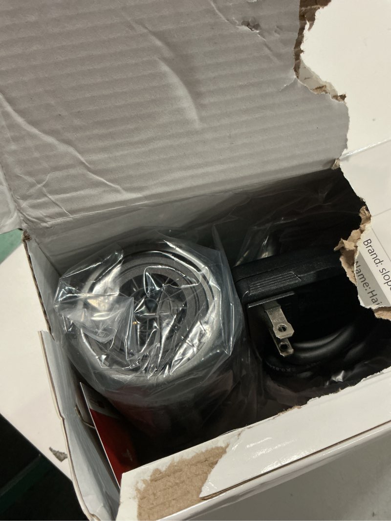 Condition photo showing Good Condition for slopehill Professional Ionic Hair Dryer, Powerful 1800W Fast Drying Low Noise Blow Dryer with 2 Concentrator Nozzle 1 Diffuser Attachments for Home Salon Travel Grey