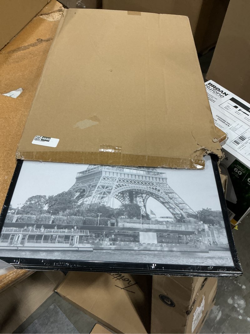 Condition photo showing New/Like New for upsimples 16x24 picture frame black 3 pack, scratch-proof poster frames 16 x 24 for photo gallery - slide-in strips, horizontal or vertical wall mounting black 16x24