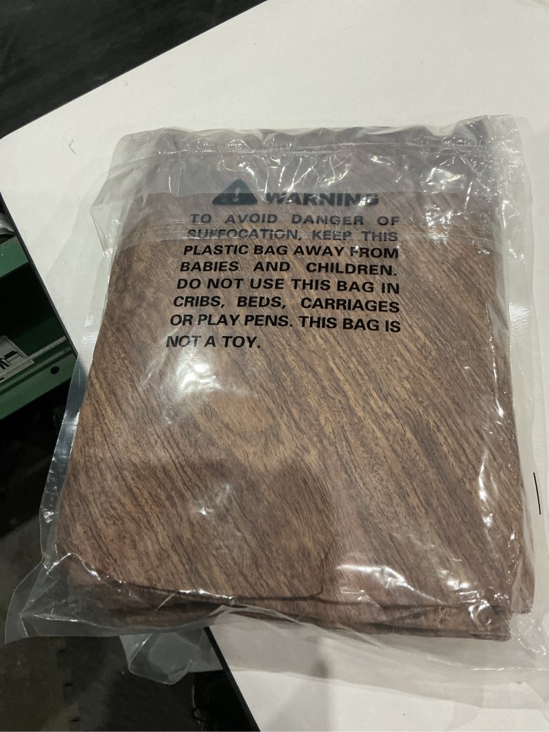 Condition photo showing Good Condition for Smiry Round Picnic Tablecloth, Waterproof Elastic Fitted Table Covers for 57" - 68" Tables, Wipeable Flannel Backed Vinyl Tablecloths for Camping, Indoor, Outdoor, Brown Brown For Up To 57"-68" Round